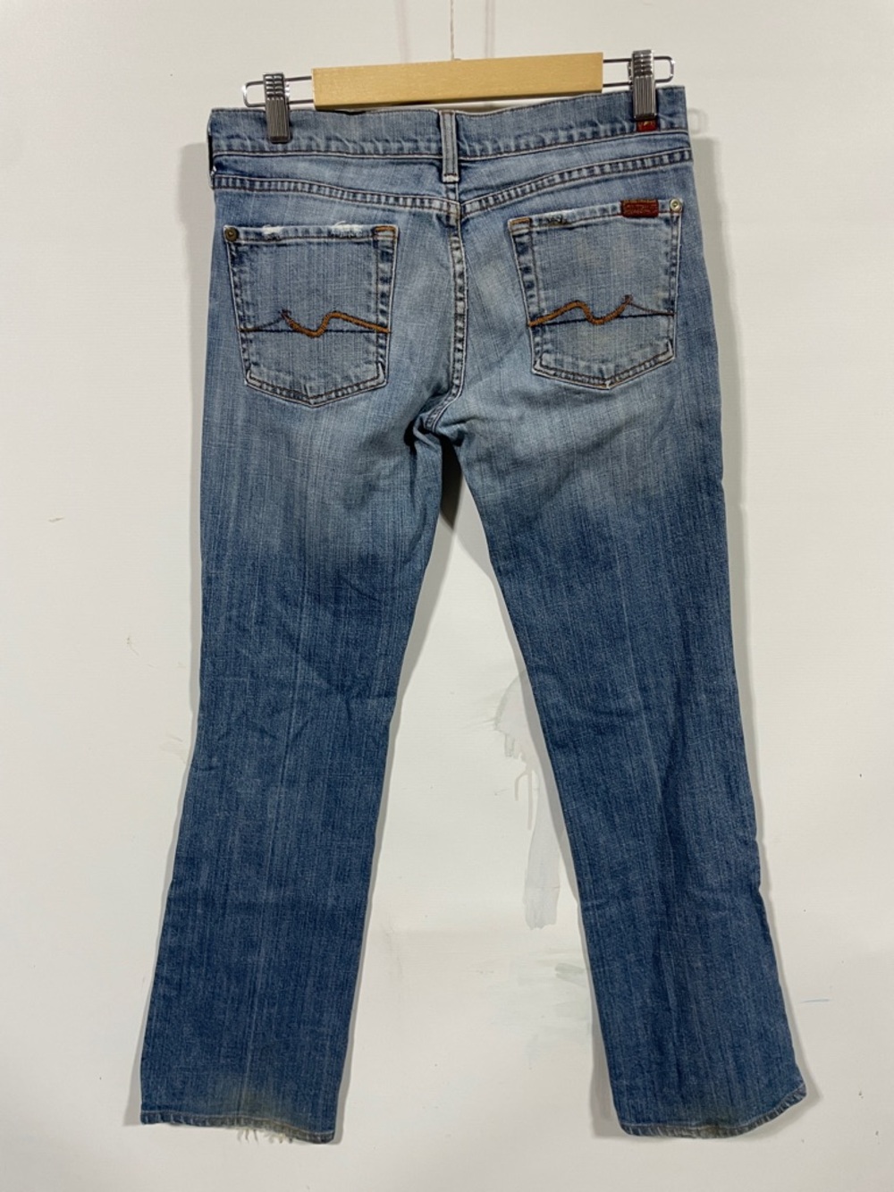7 for all mankind Classic Light Blue Women's Denim Jeans - Picture 3 of 5